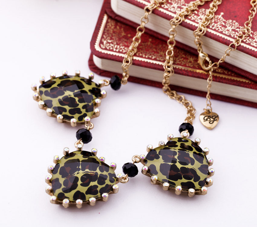 Wholesale Alloy Crystal Flower Necklace